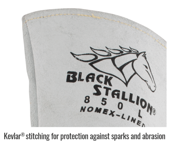 Revco Black Stallion FR Nomex® Lined Elkskin Premium Stick Welding Gloves #850REV for sale online at Welders Supply